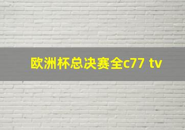 欧洲杯总决赛全c77 tv